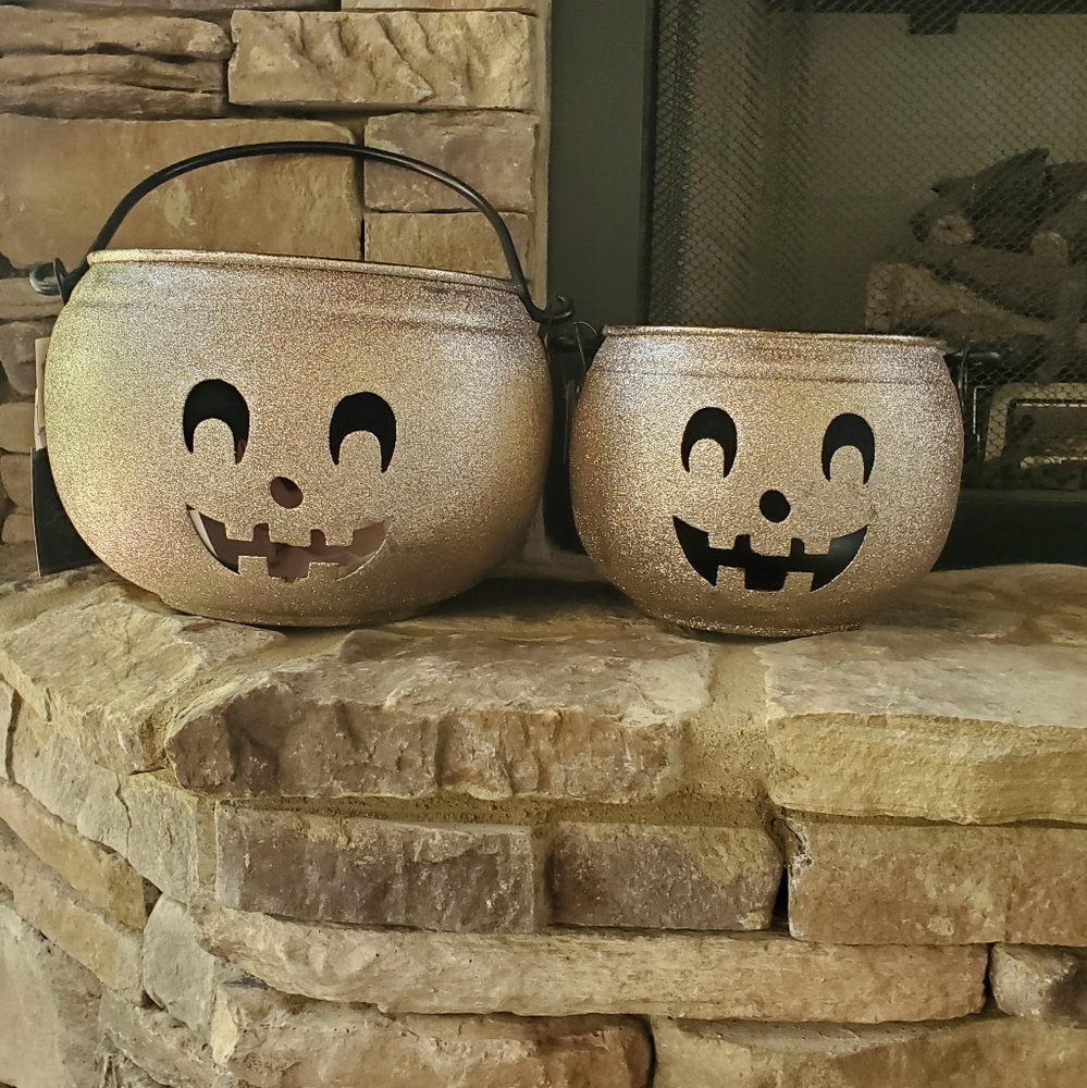 Jack O Lantern Candle Holders-NWT